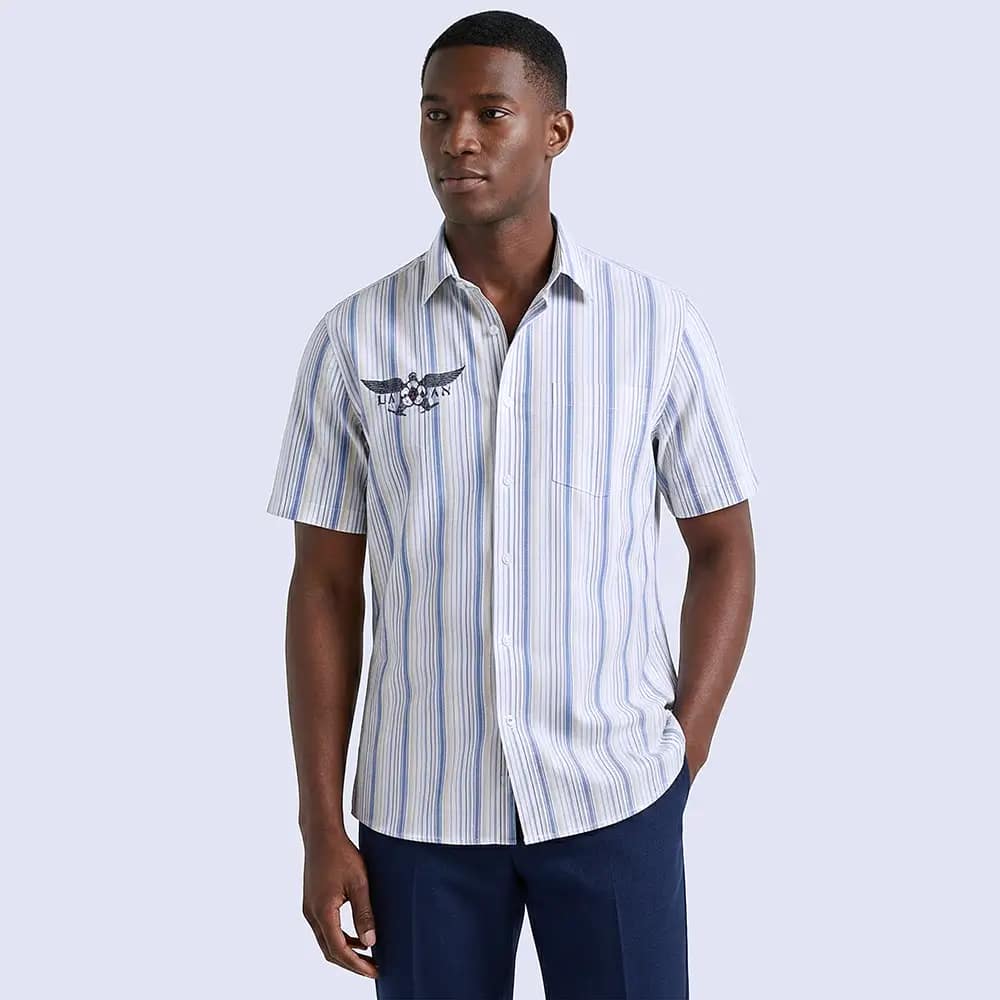 Fresh H-S Boston Public Cotton Shirt 3 H-S Boston Public Cotton Shirt front view