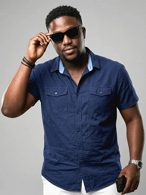 H&M Men's Cotton Shirt front view on Preloved Make I Shop website.