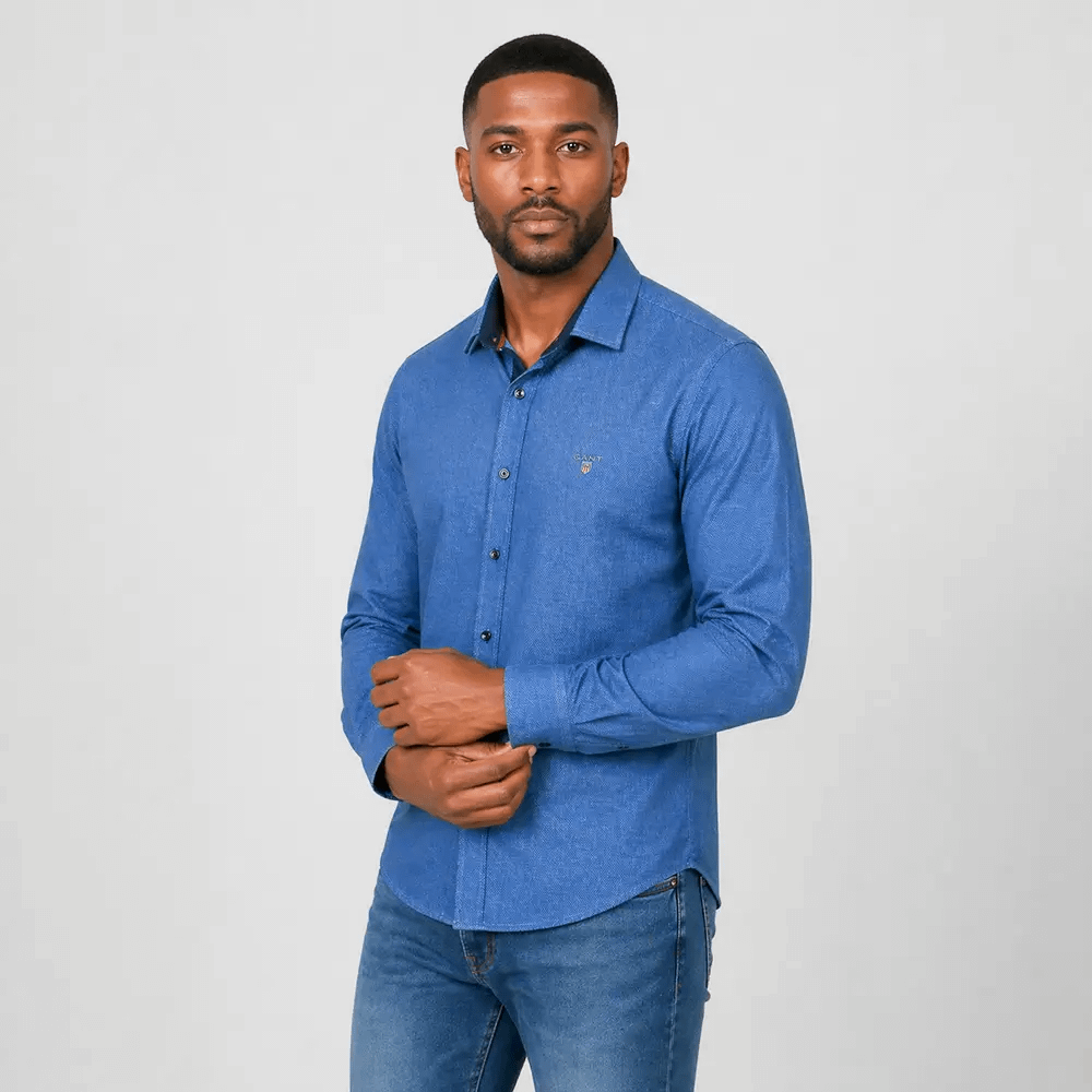 Alluring Gant Cotton Shirt 5 Gant Cotton Shirt Side View on Preloved Make I Shop