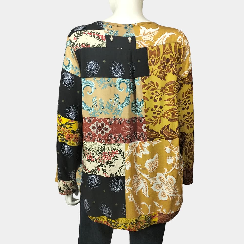 Chic Vintage Long Sleeve Top 3 Vintage Long Sleeve Top back view