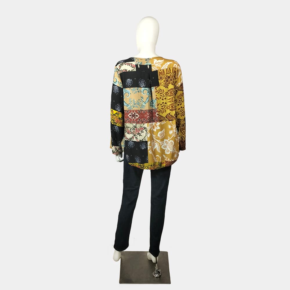 Chic Vintage Long Sleeve Top 4 Vintage Long Sleeve Top full back view