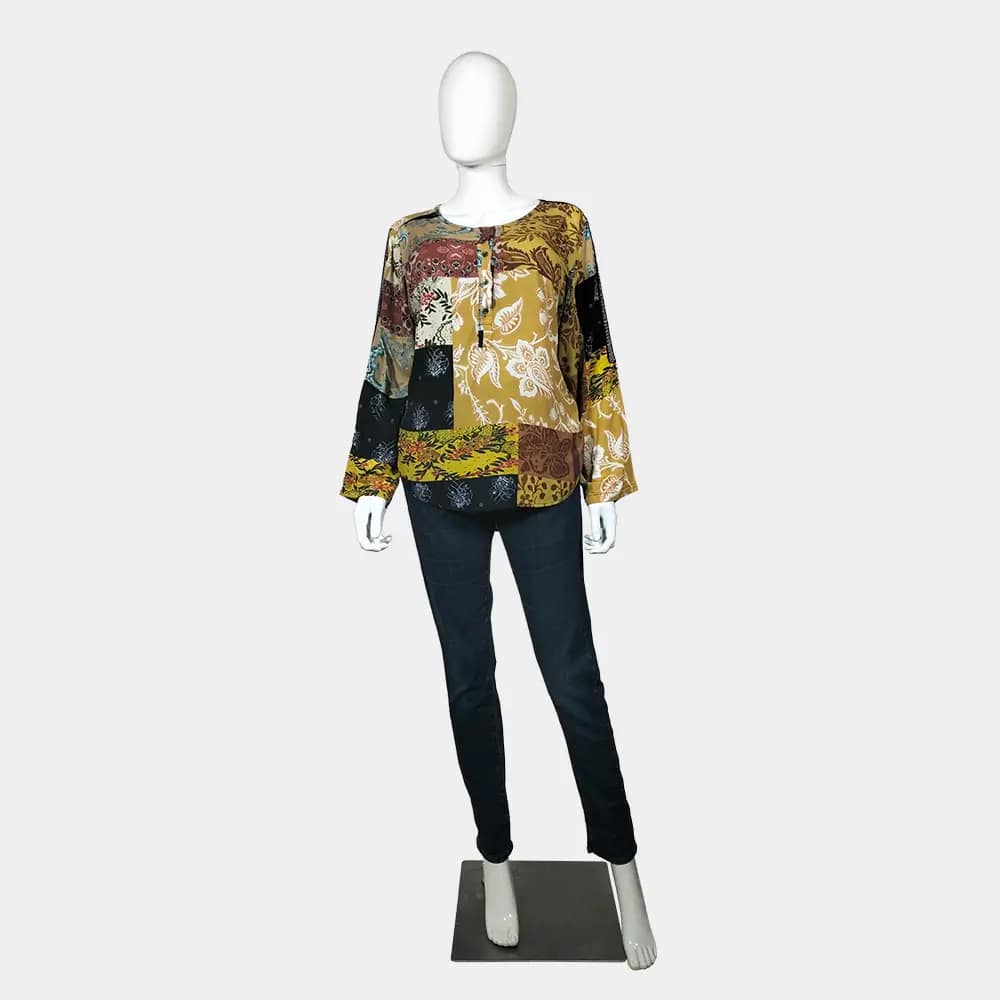 Chic Vintage Long Sleeve Top 1 Vintage Long Sleeve Top full view