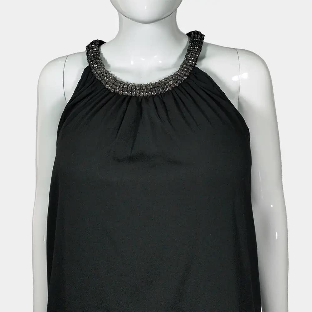 Chic Ichi Beaded Neckline Dress 4 Ichi Beaded Neckline Dress