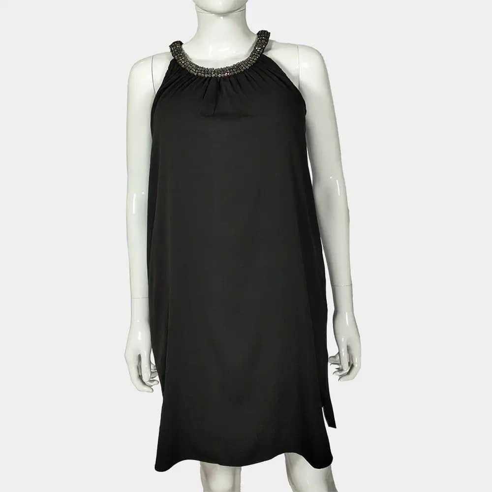 Chic Ichi Beaded Neckline Dress 2 Ichi Beaded Neckline Dress