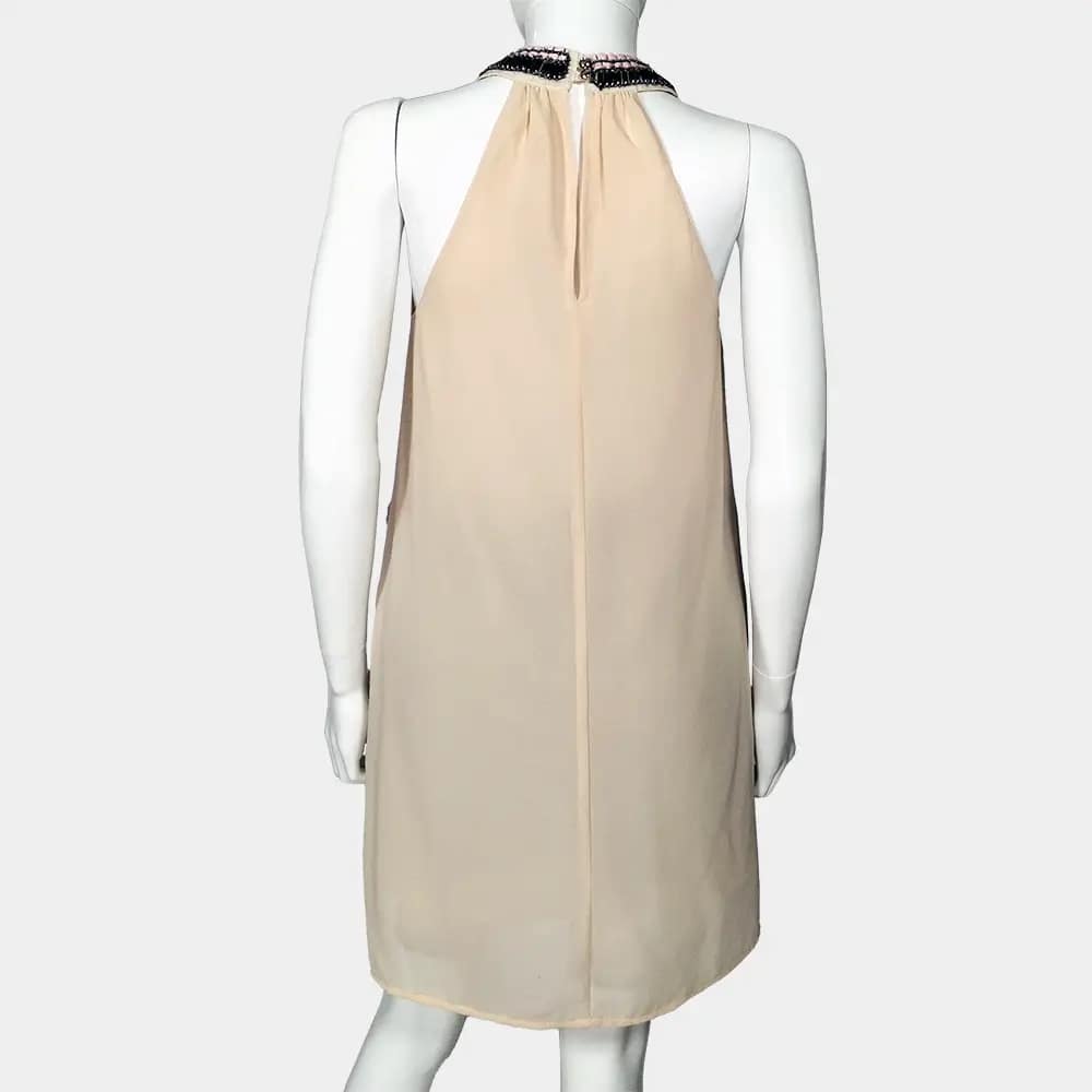 Beautiful Azaka Beaded Yoke Dress 3 Peach Azaka Beaded Yoke Dress