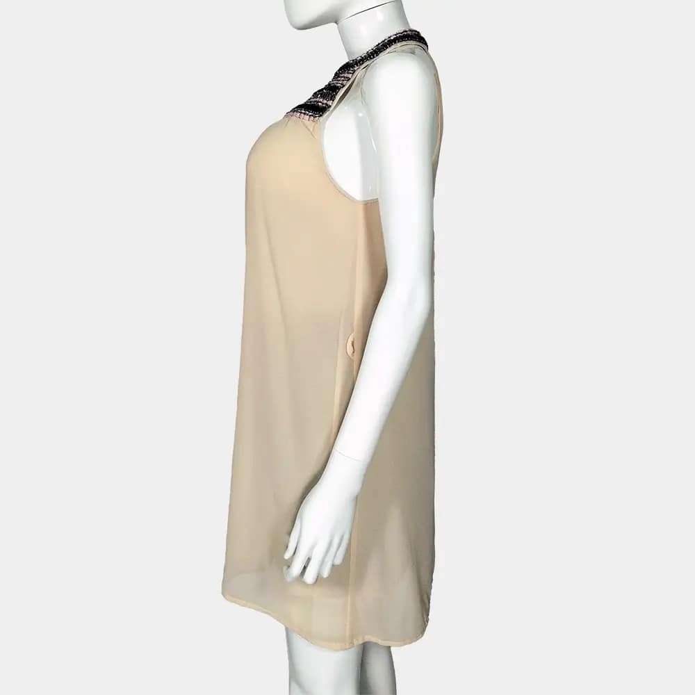 Beautiful Azaka Beaded Yoke Dress 5 Peach Azaka Beaded Yoke Dress
