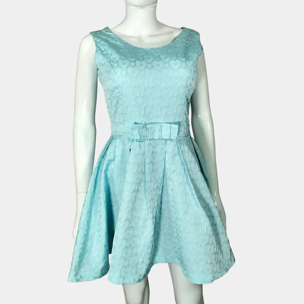 Turquoise Forti Skater Dress