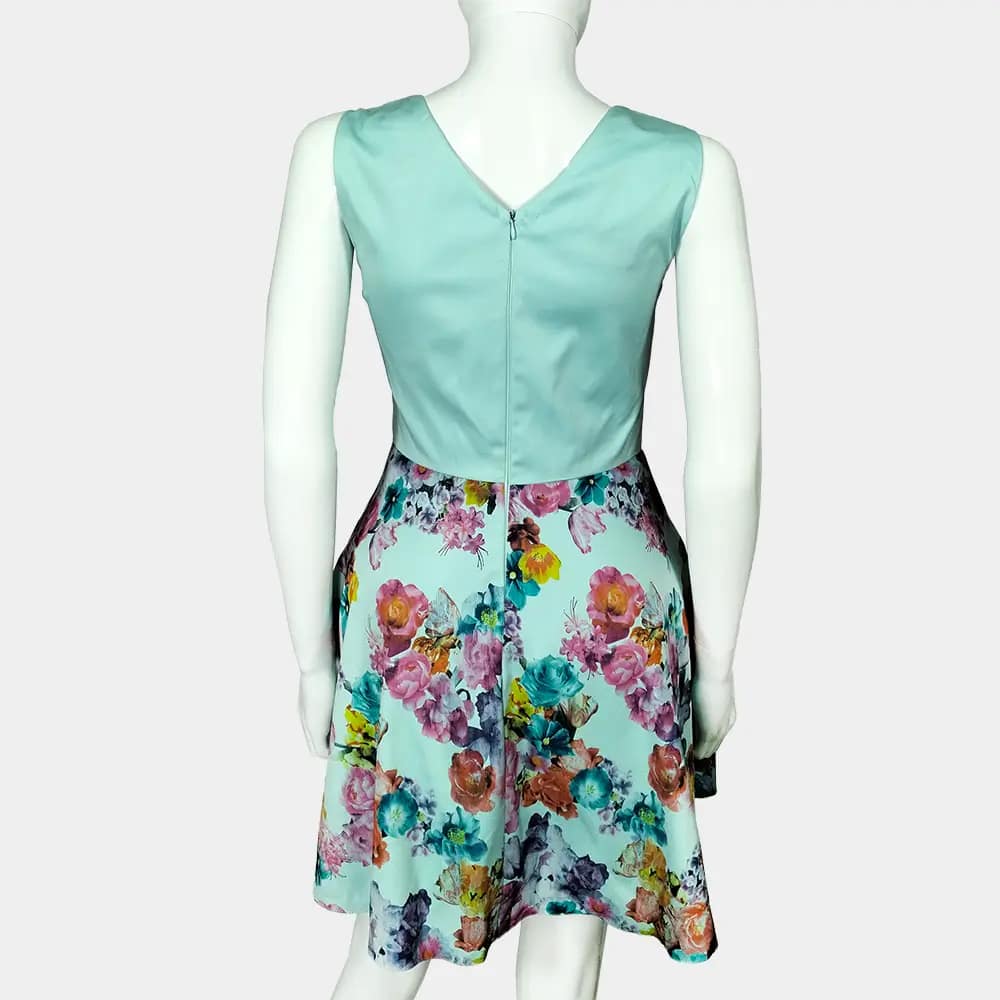 Turquoise An-Mar Skater Dress