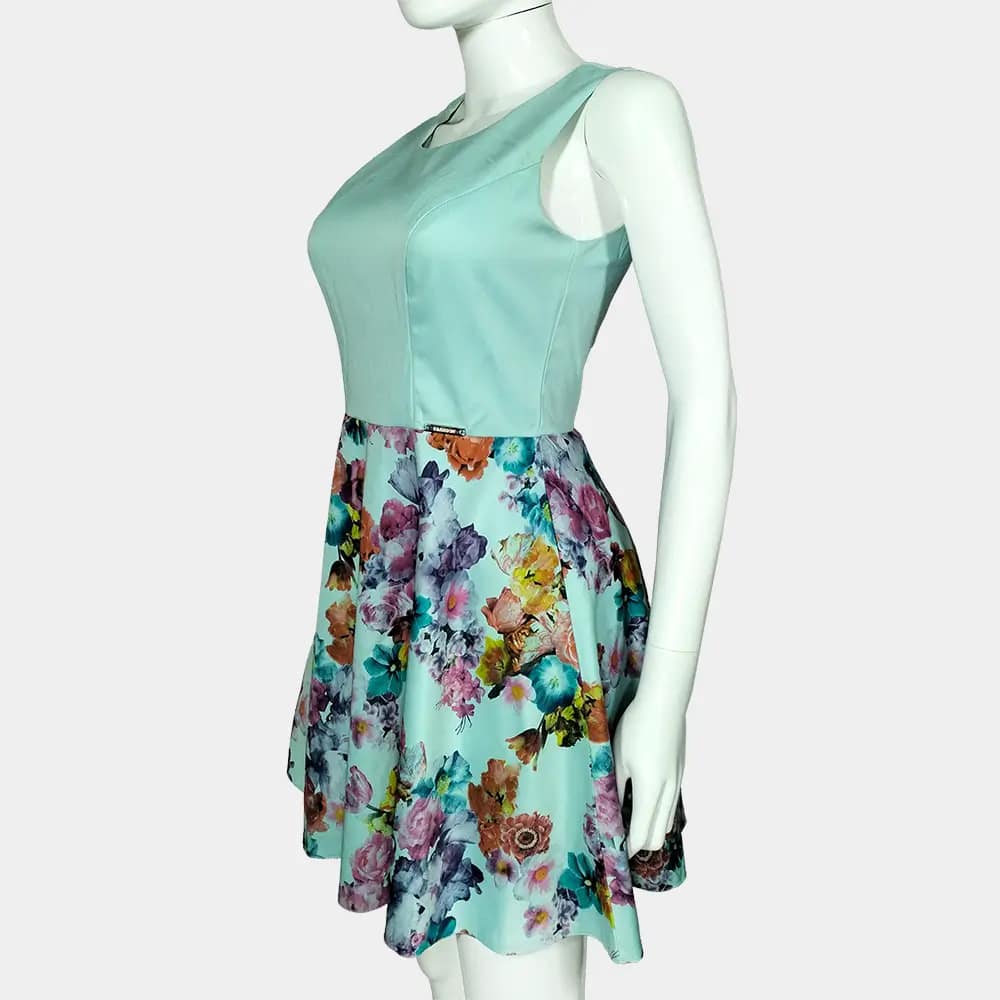 Turquoise An-Mar Skater Dress
