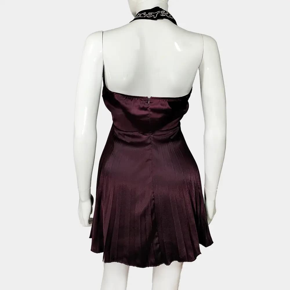 Purple SZYK Halter Neck Dress