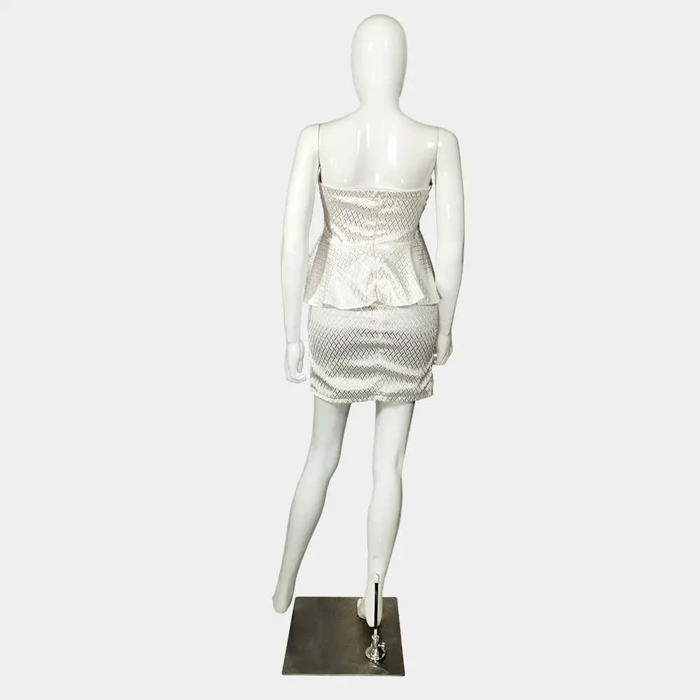 Ivory Ethina Peplum Dress