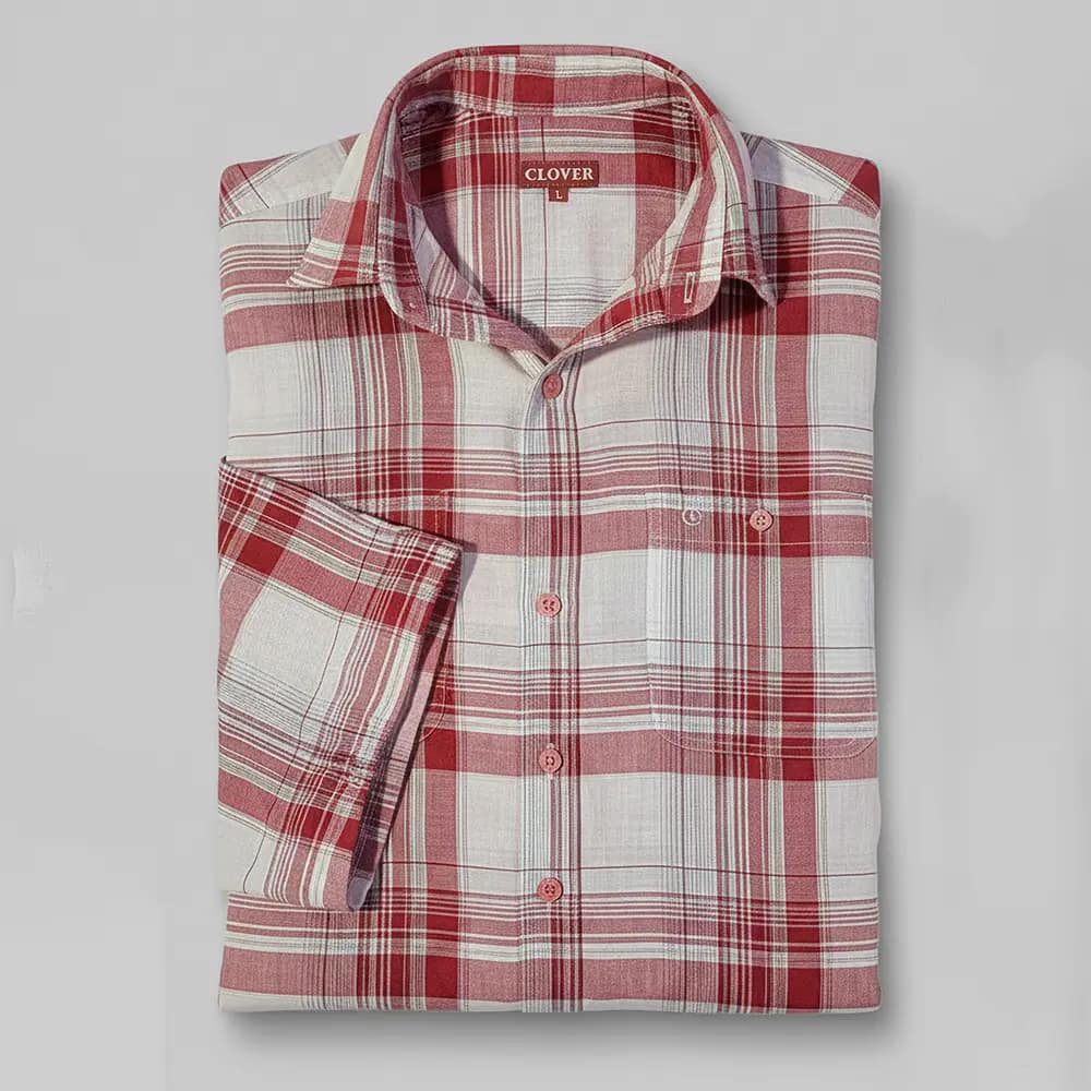 Comfortable Clover 100% Cotton Shirt 1 Clover 100% Cotton shirt folded on Preloved Make I Shop website.