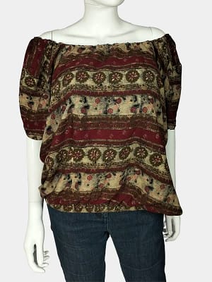 Off-the-shoulder top front view