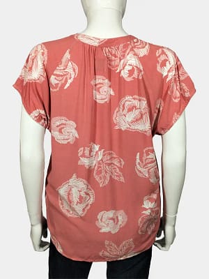 Culture Casual V-neck Top back view