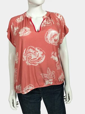 Culture Casual V-neck Top front top view