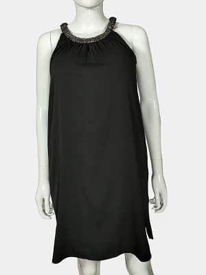 Ichi Beaded Neckline Dress
