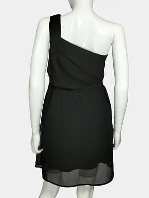 Black Vero Moda One-Shoulder Dress