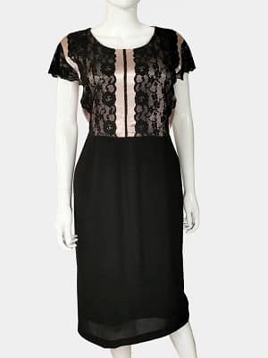 Godske Lacy Cap Sleeve Dress