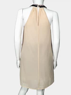 Accessibility 4 Peach Azaka Beaded Yoke Dress