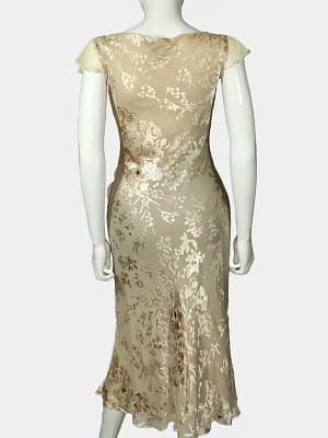 Pale Gold Monsoon Midi Dress