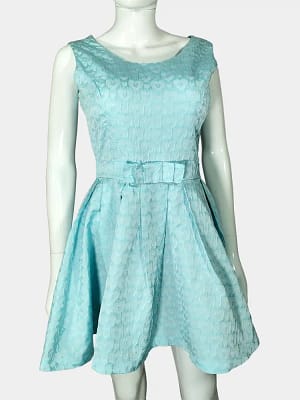 Turquoise Forti Skater Dress