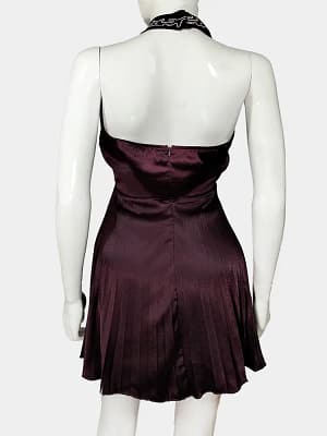 Purple SZYK Halter Neck Dress