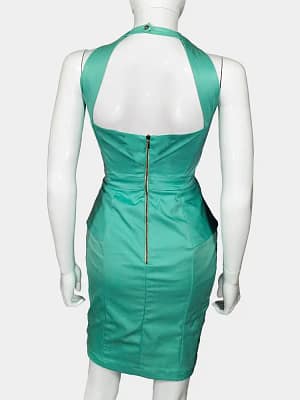 Turquoise Green Pretty Women Choker Dress