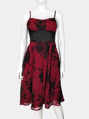 Black & Red Spaghetti Strap Dress