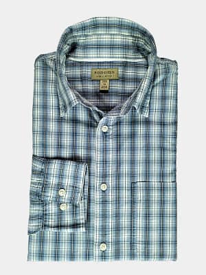 Light Blue Plaid Sonoma Life Style Shirt