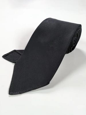 Plain Regular Black Tie