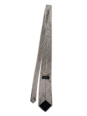 Gold & grey Bollonin striped tie