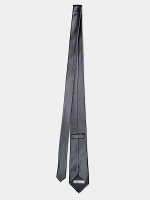 Grey classic striped tie