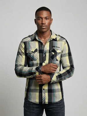 Cropp Pocket cotton shirt pose view on Preloved Make I Shop