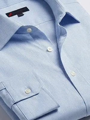 Dressmann Men's Shirt closeup fold on Preloved Make I Shop website.