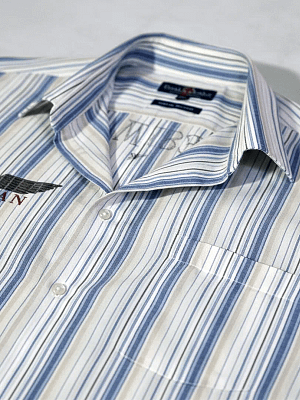 H-S Boston Public Cotton Shirt closeup fold
