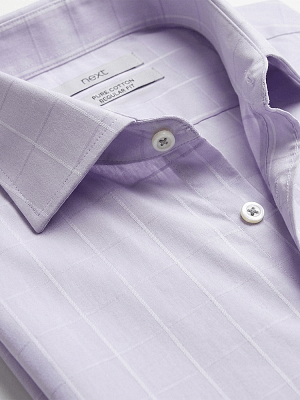 Next 100% Cotton Shirt fold closeup on Preloved Make I Shop