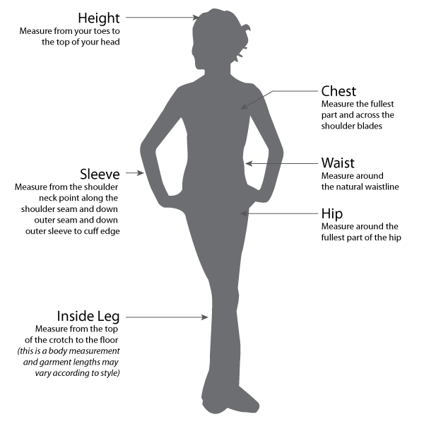 teen girls silhouette size chart Preloved Make I Shop